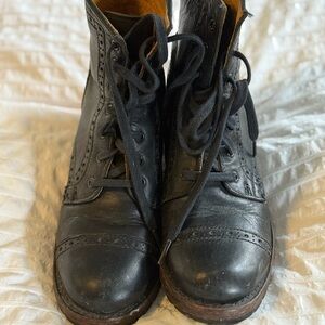 Woman’s Black Leather Boots